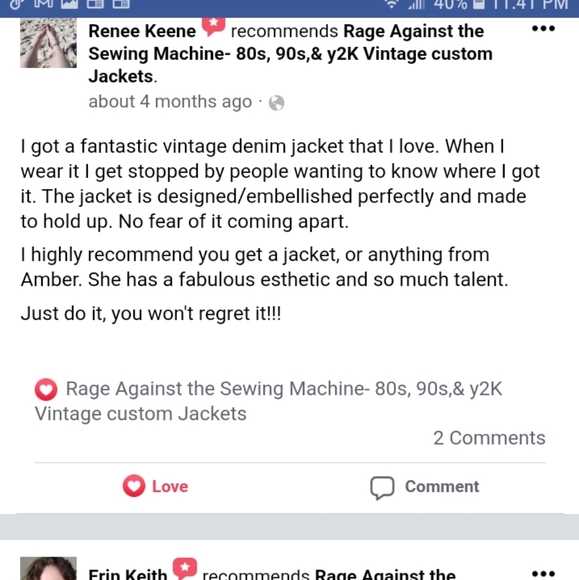 SOLD!!! Custom AC/DC tour jacket- patch jean corset back cropped jacket - Picture 13 of 15